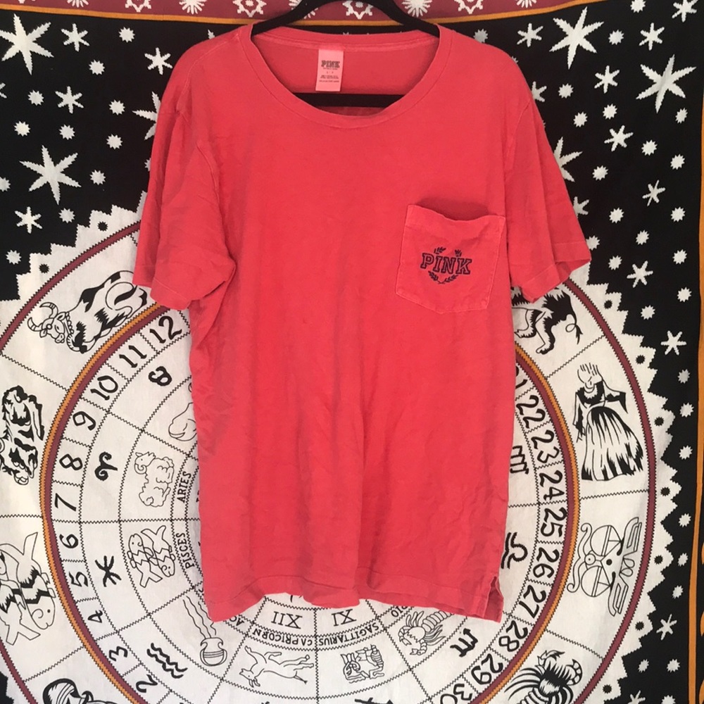 Dark Coral VS PINK Varsity Tee